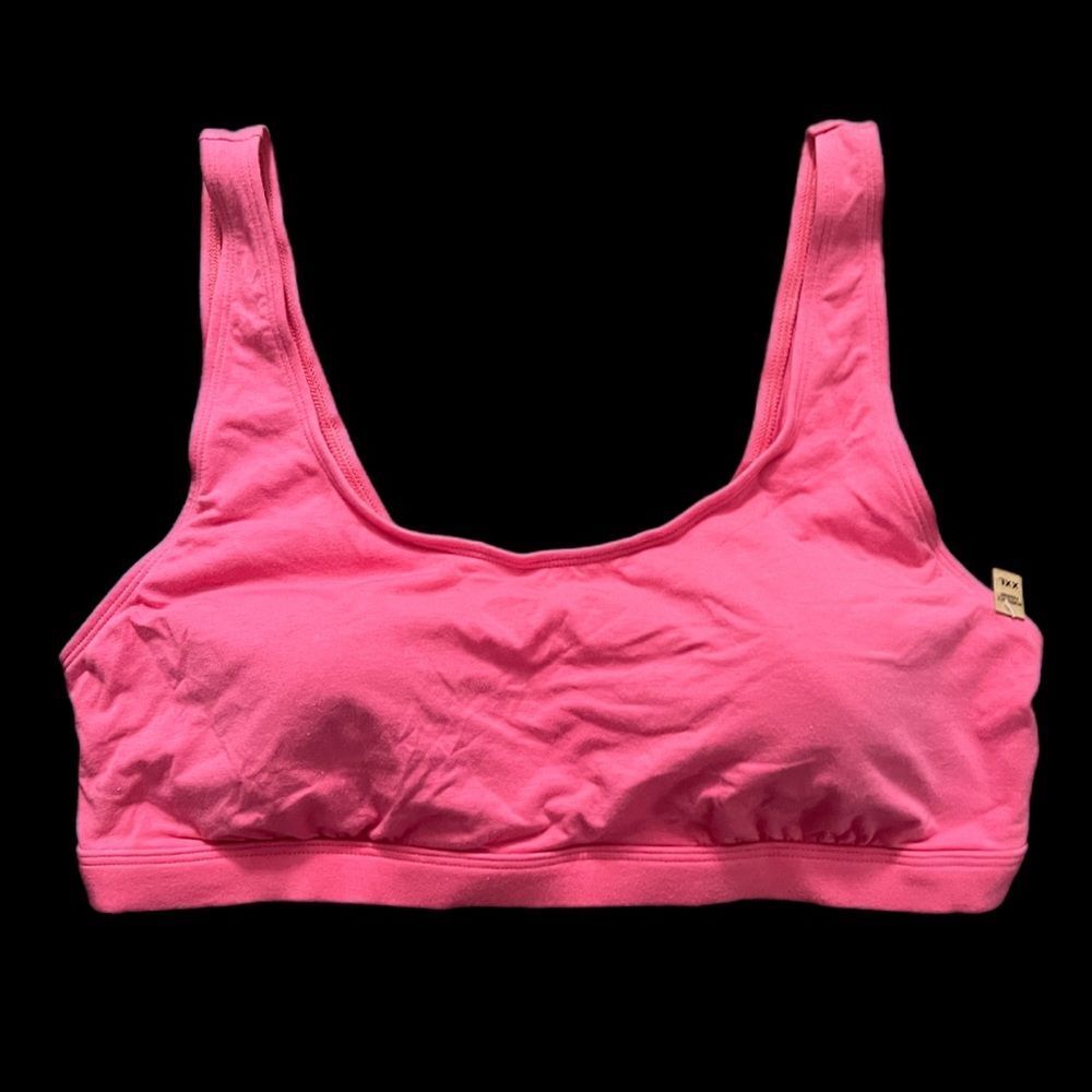 Victoria’s Secret Pink Cotton Removable Padding Lounge bralette bra Coral XXL